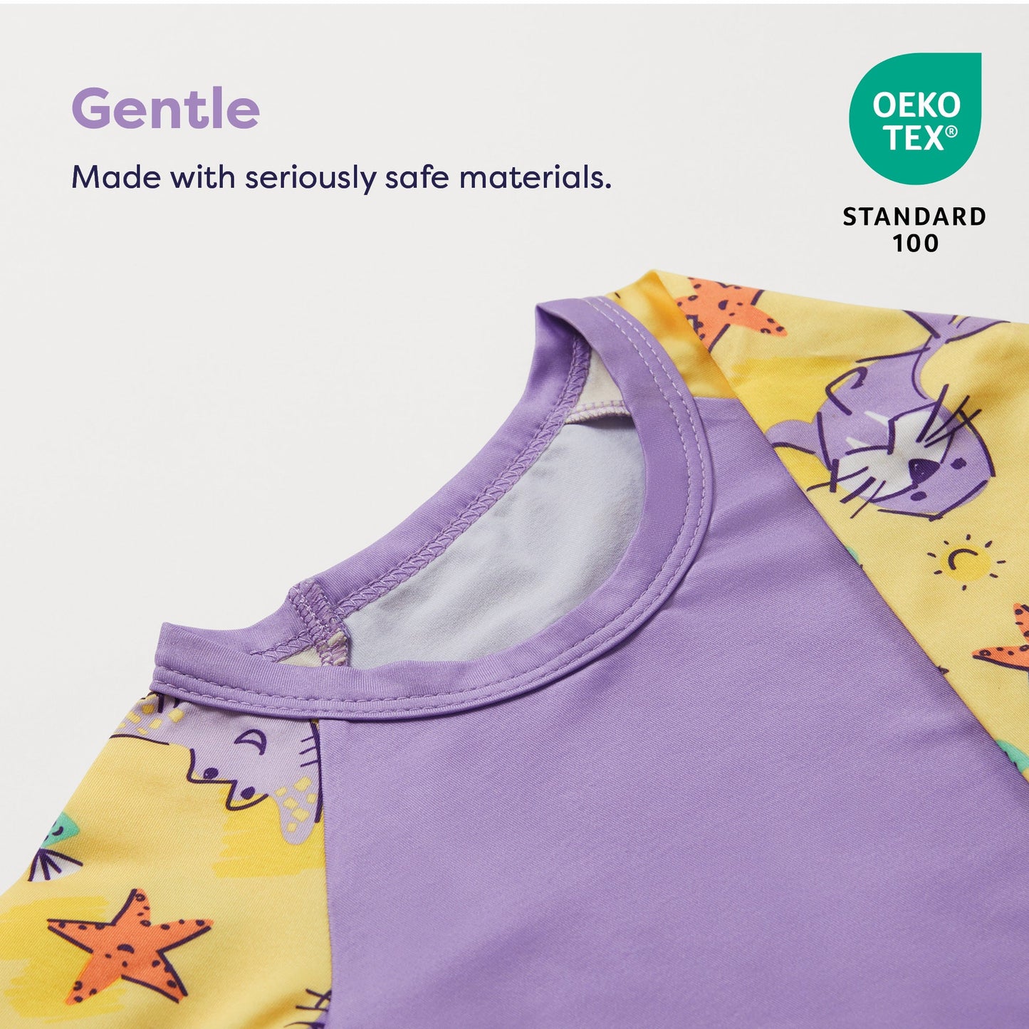 UPF 40+ Soft and Gentle Protective Swim Rash Vest in Nice