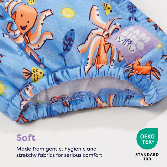 Reusable Swim Nappy in Crab Cove