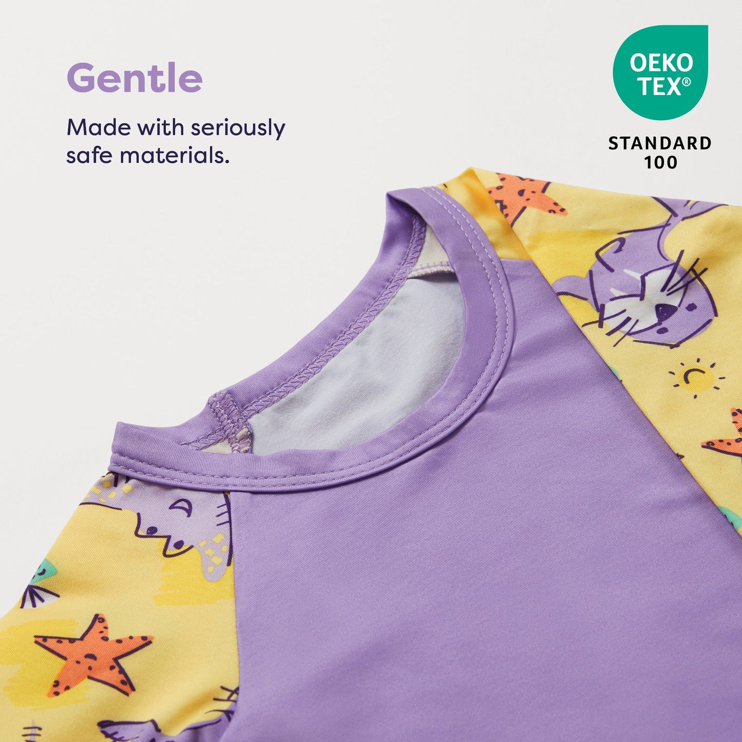 Reusable Swim Complete 4 Piece Set in Orange Octopus