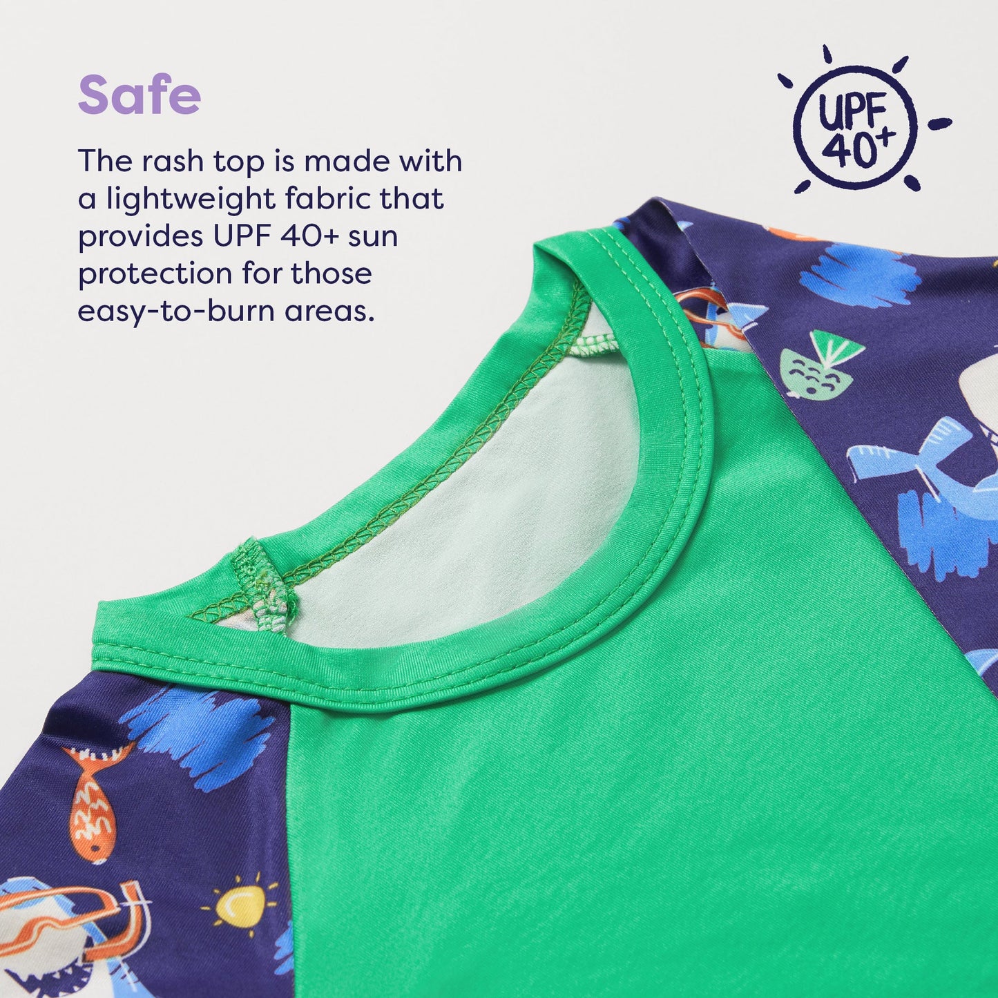 Reusable Swim Complete 4 Piece Set in Purple Stingray