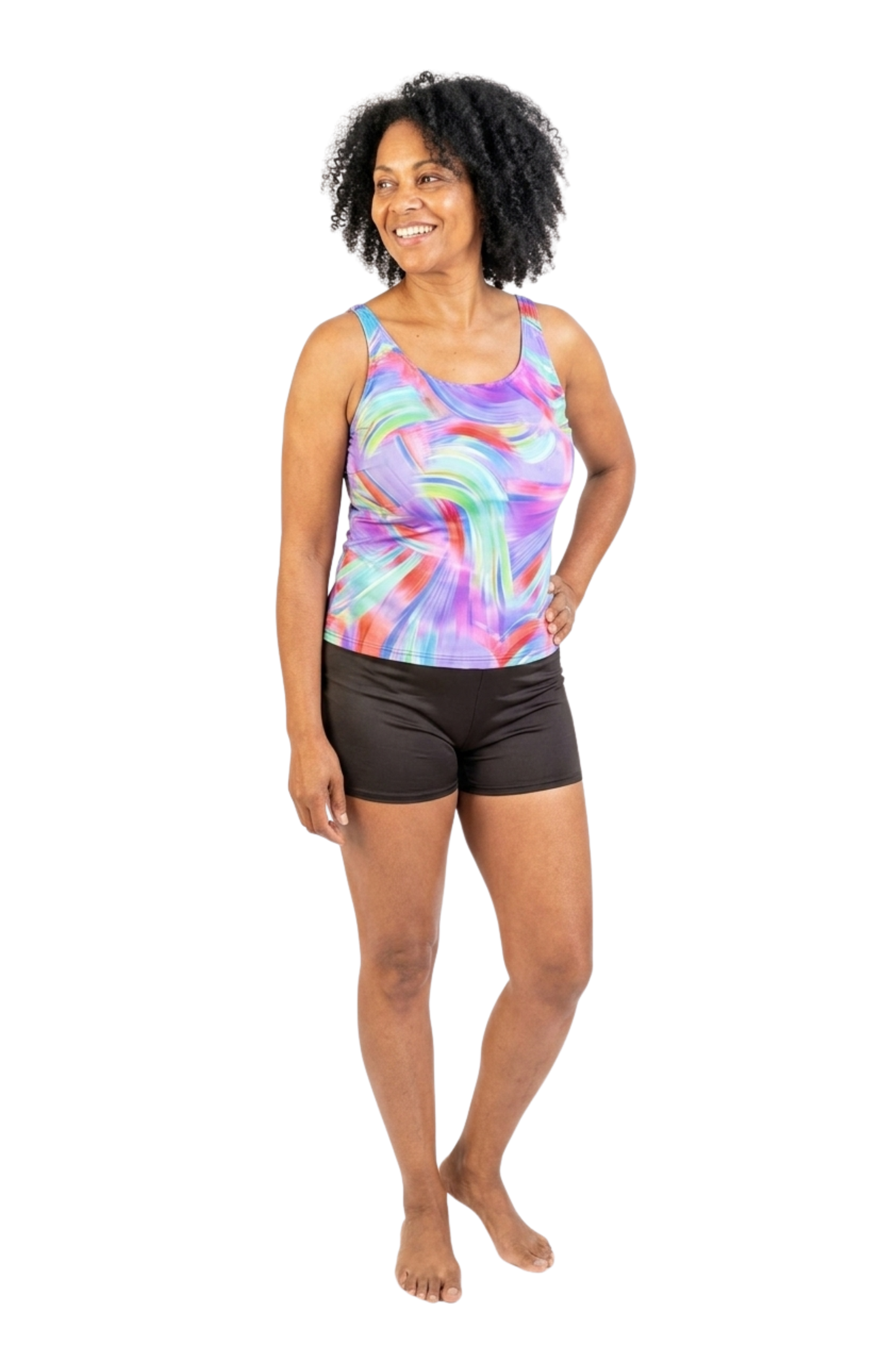Ladies Incontinence Tankini with Shorts – Leakproof Swimwear Set | Indigo Wave