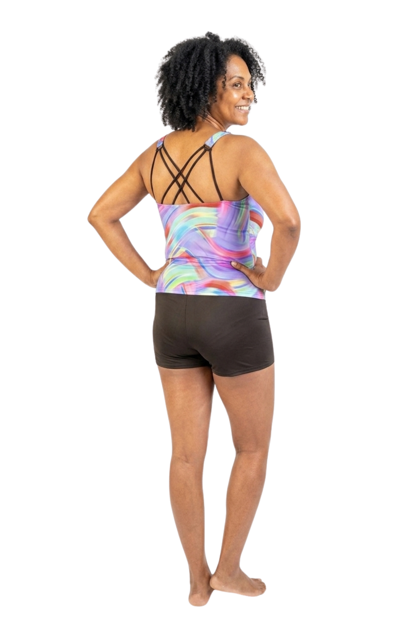 Ladies Incontinence Tankini with Shorts – Leakproof Swimwear Set | Indigo Wave