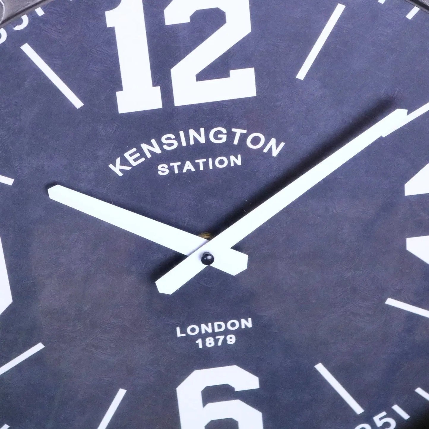 Industrial Style Wall Clock Gunmetal Grey