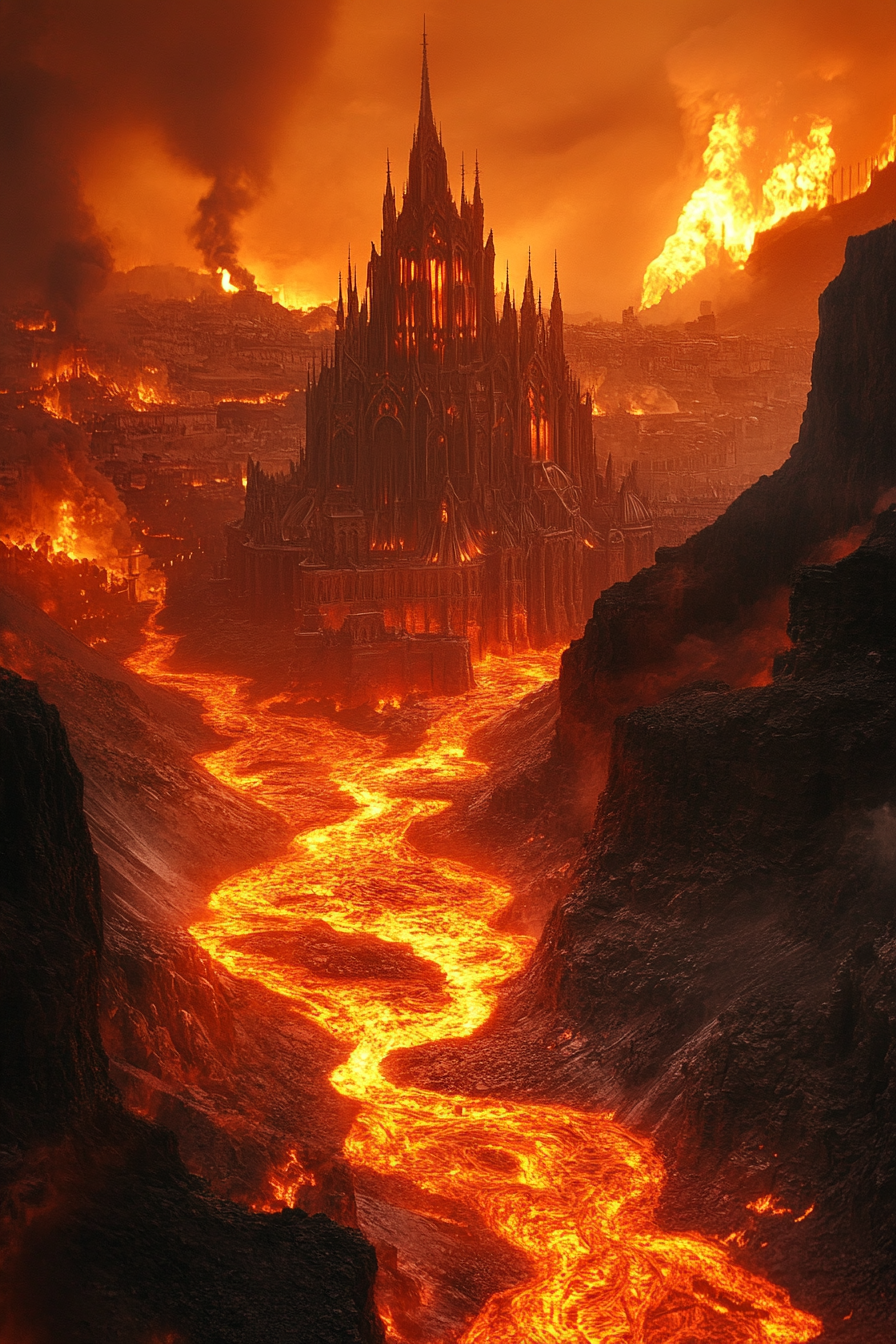Infernal Metropolis Canvas