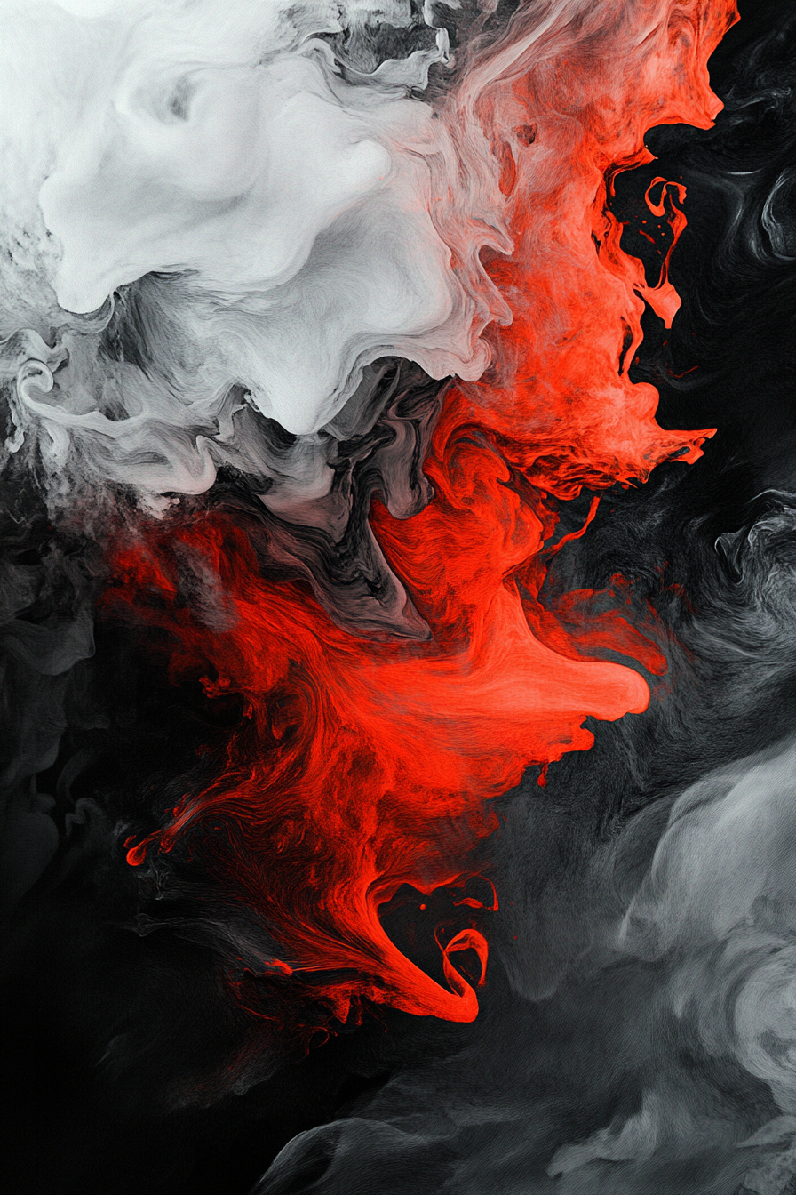 Inferno's Embrace Canvas