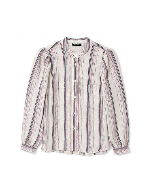 ingrid blouse | sunwash stripe