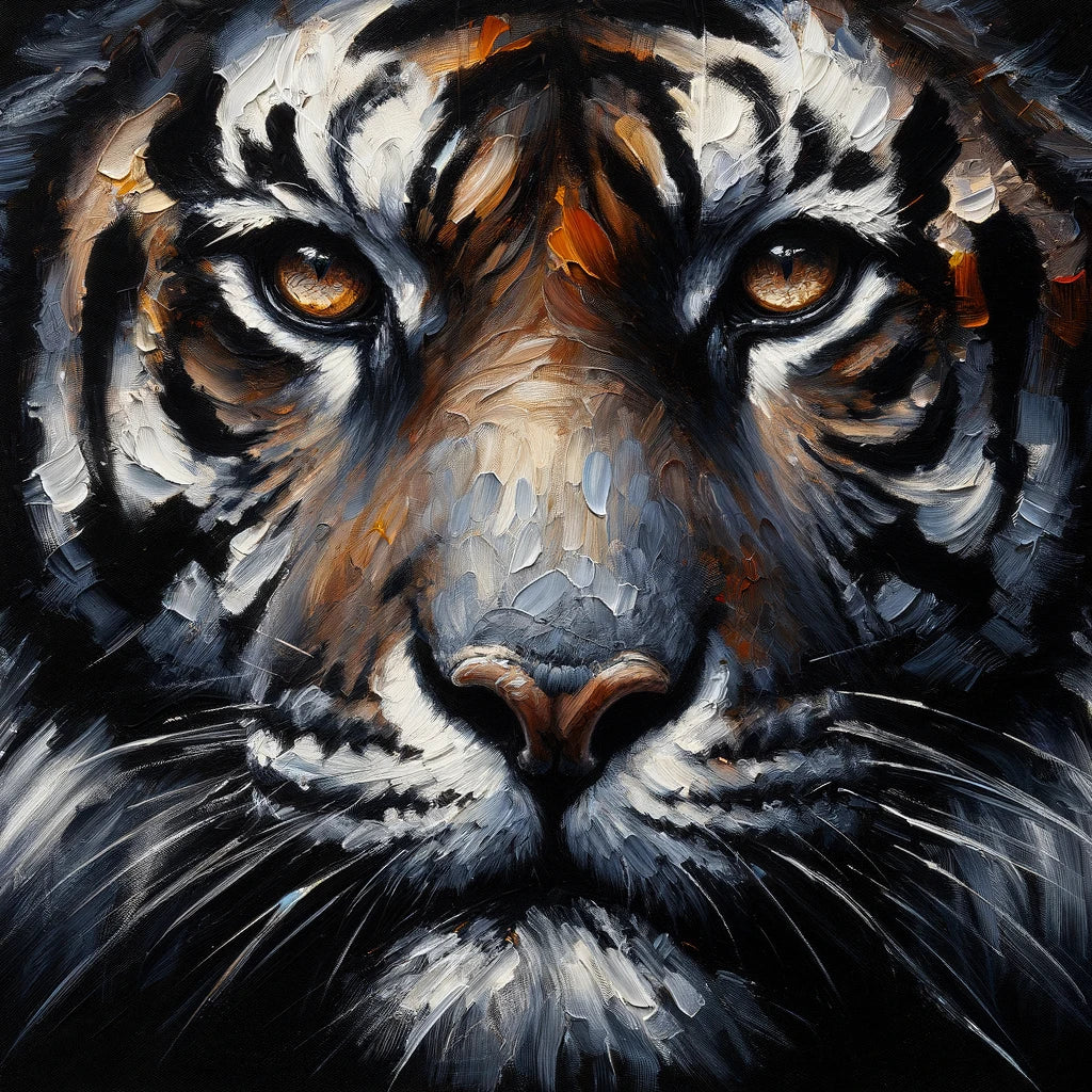 Intense Gaze Tiger Canvas