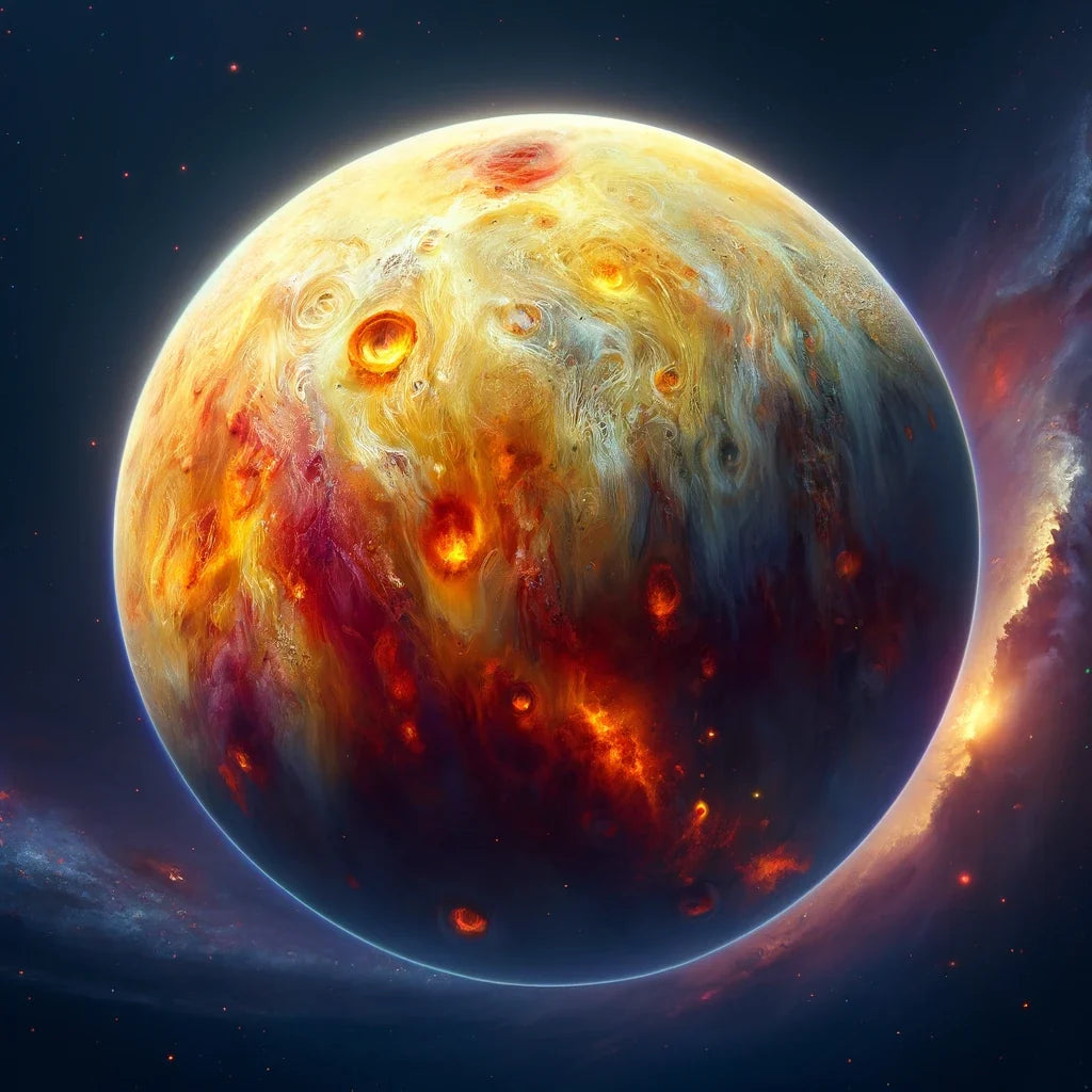 Io's Volcanic Splendor Canvas