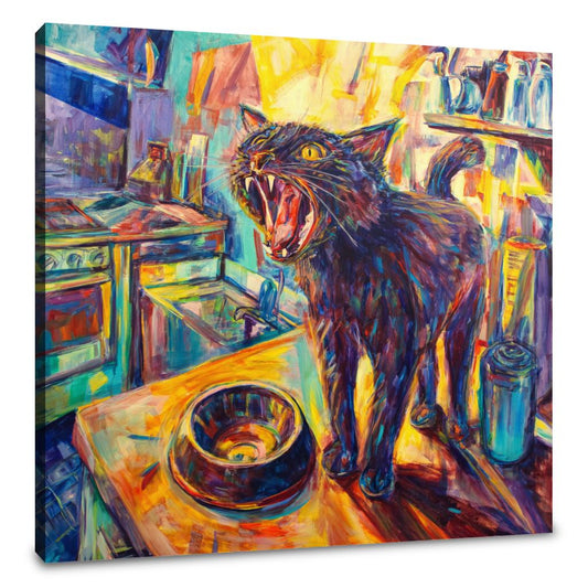 Cat's Dawn Cry Canvas