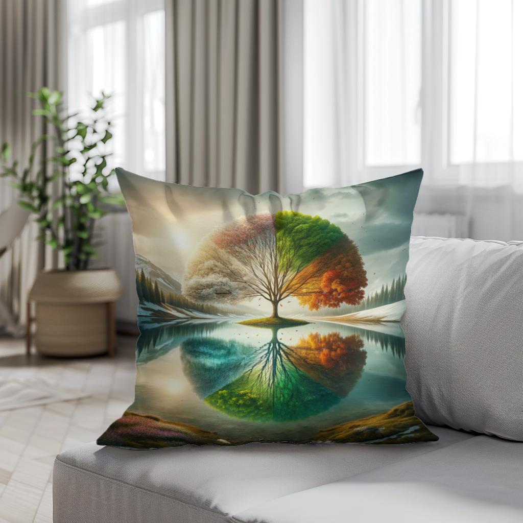 Seasonal Reflections Cotton Cushion