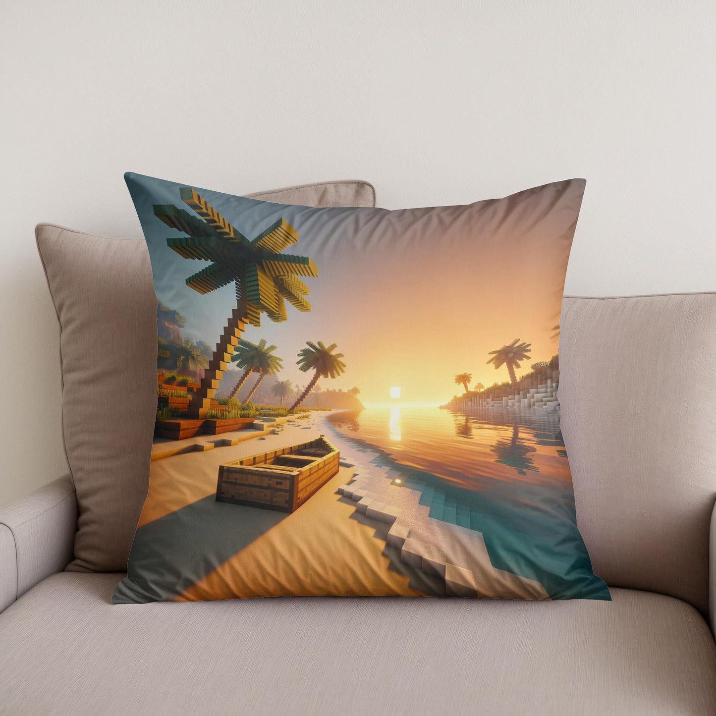 Sunrise Serenity Cotton Cushion