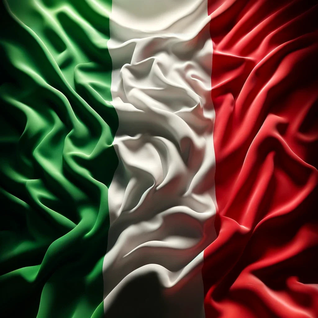 Italian Flag Resonance Canvas