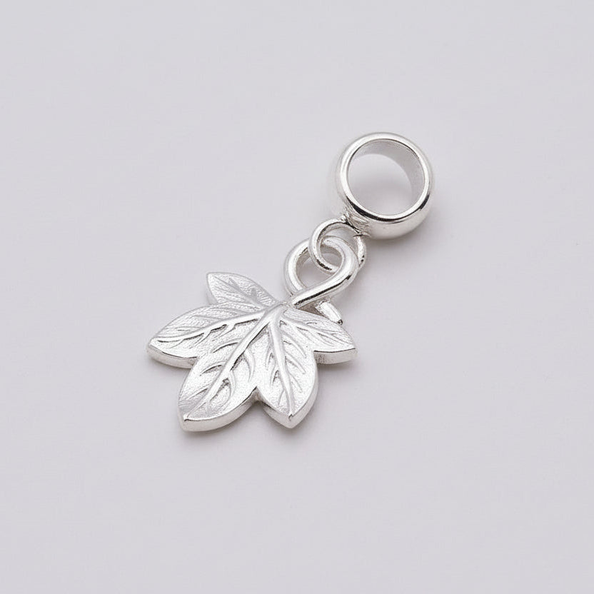 Ivy Leaf Silver Charm