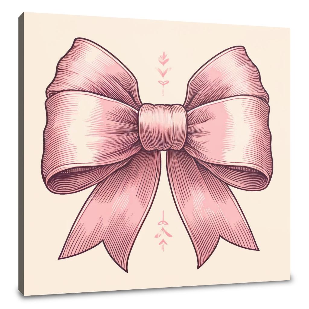 Delicate Bow Canvas