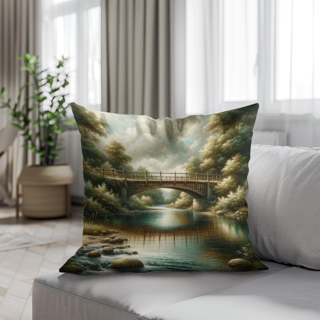 Nostalgic Echoes Cotton Cushion
