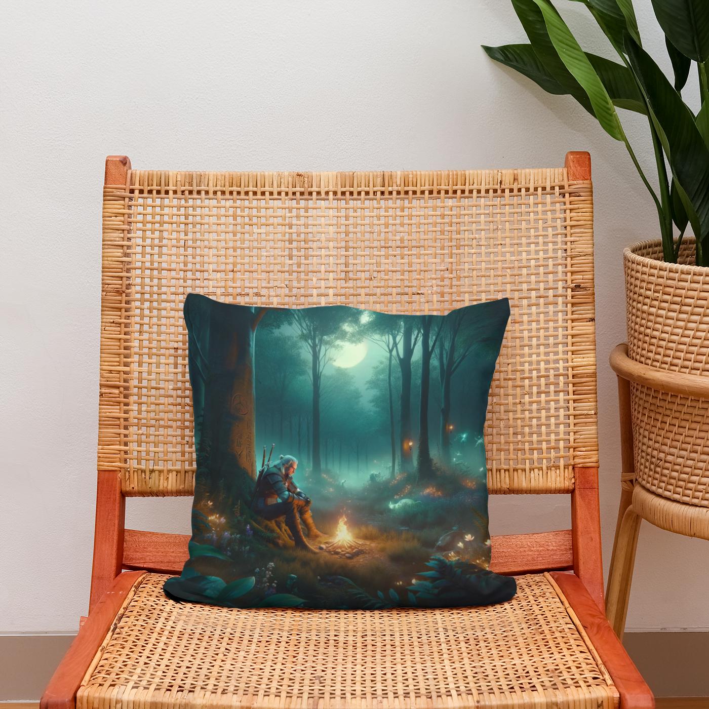 Twilight Forest Cotton Cushion