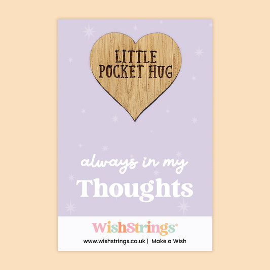 Pocket Hug – Always In My Thoughts | Thoughtful Token Gift for Support & Care | Mini Keepsake to Show You’re There