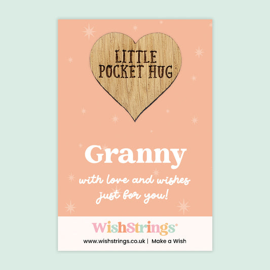 Pocket Hug – Granny | Thoughtful Gift for Grandma | Sentimental Keepsake Token with Love & Wishes