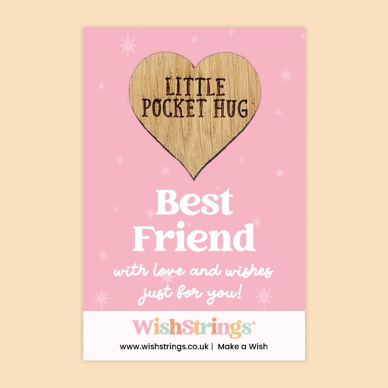 Pocket Hug - Best Friend | Thoughtful Friendship Gift | Keepsake Token for Sending Hugs & Celebrating Your Bestie