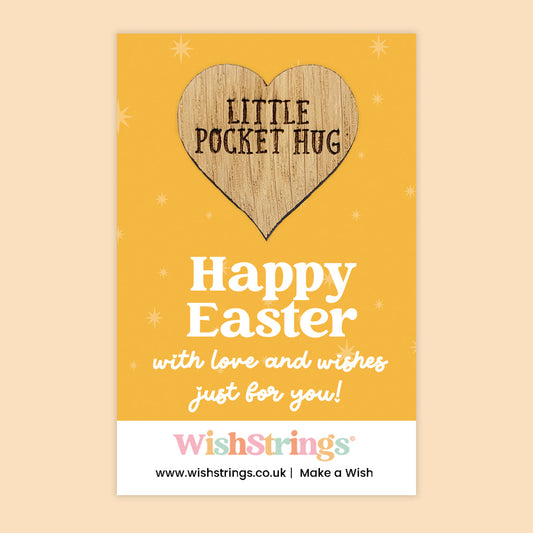 Pocket Hug – Happy Easter | Mini Keepsake Gift for Springtime Wishes | Thoughtful Easter Token by WishStrings