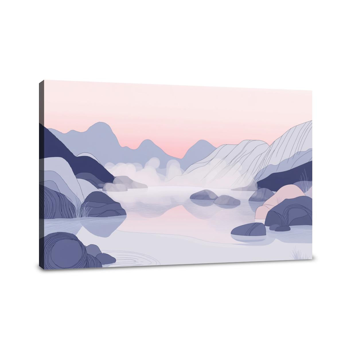 Tranquil Mountain Springs Canvas