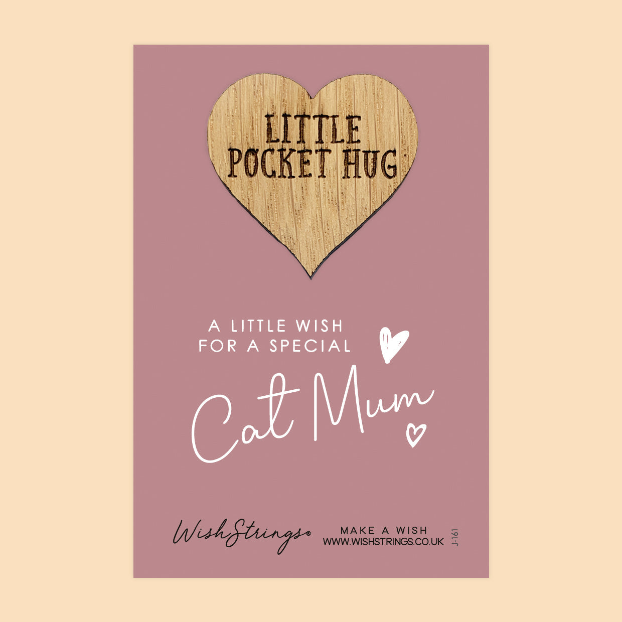 Pocket Hug - Cat Mum | Thoughtful Gift for Cat Lovers & Pet Parents | Keepsake Token for Sending Hugs to a Special Cat Mum