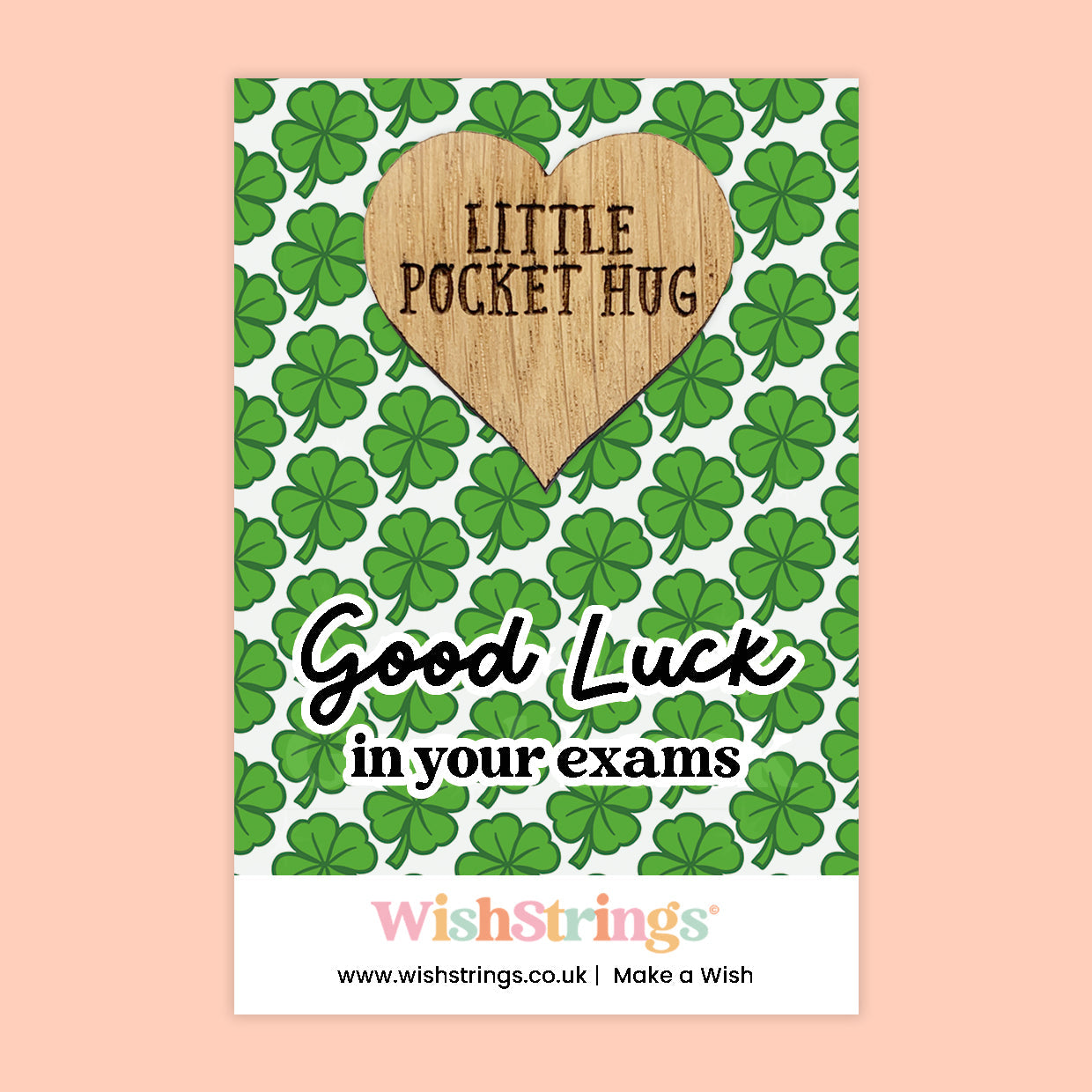 Pocket Hug – Good Luck in Your Exams | Thoughtful Gift for Students | Motivational Token of Support for Exam Season