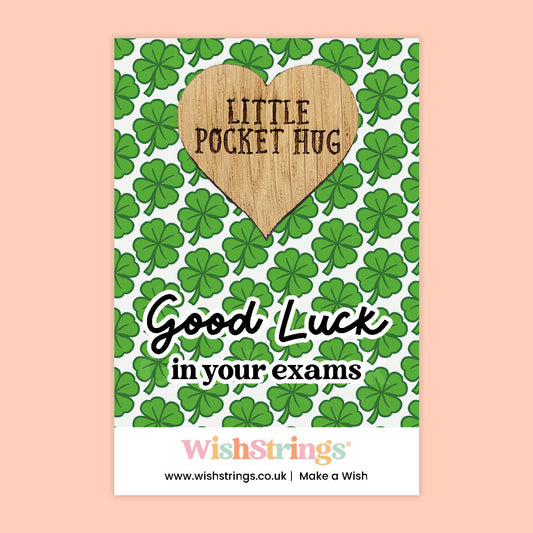 Pocket Hug – Good Luck in Your Exams | Thoughtful Gift for Students | Motivational Token of Support for Exam Season