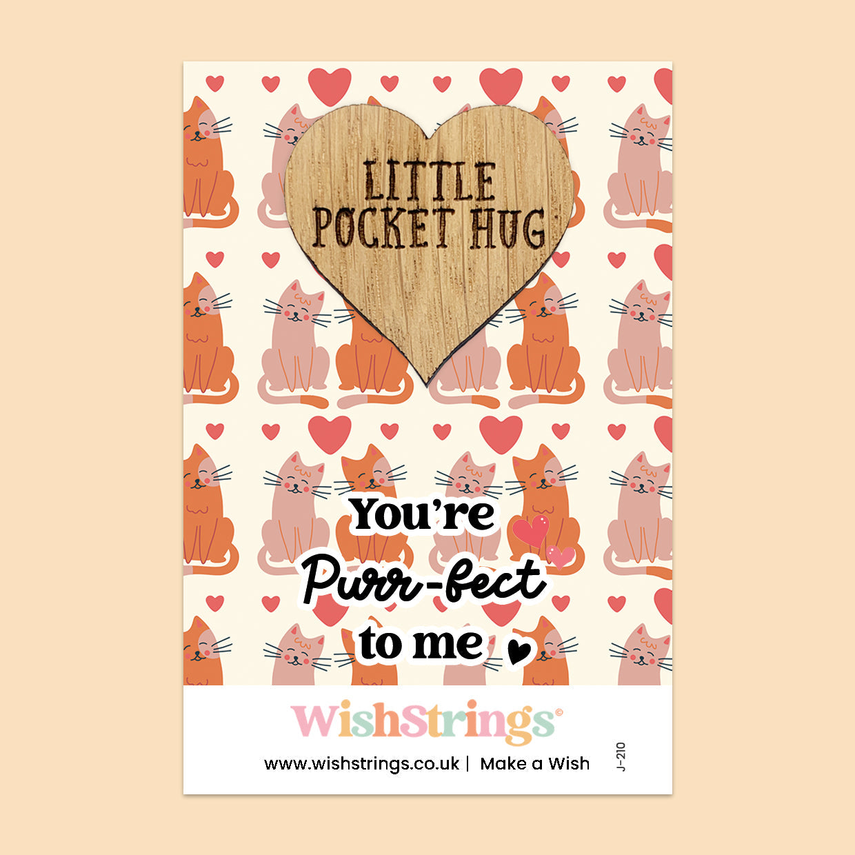 Pocket Hug – You’re Purr-fect to Me | Cute Gift for Cat Lovers & Animal Friends | Keepsake Token for Love, Affection & Whiskery Cuddles