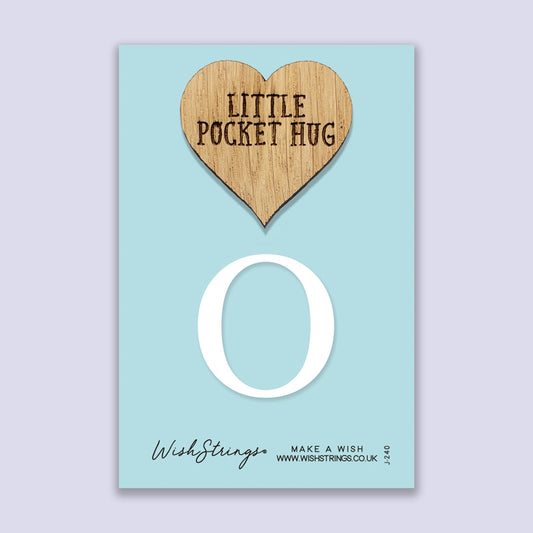 Pocket Hug - Letter ‘O’ | Personalized Initial Gift & Thoughtful Keepsake | Keepsake Token for Sending Hugs & a Special Name Gift