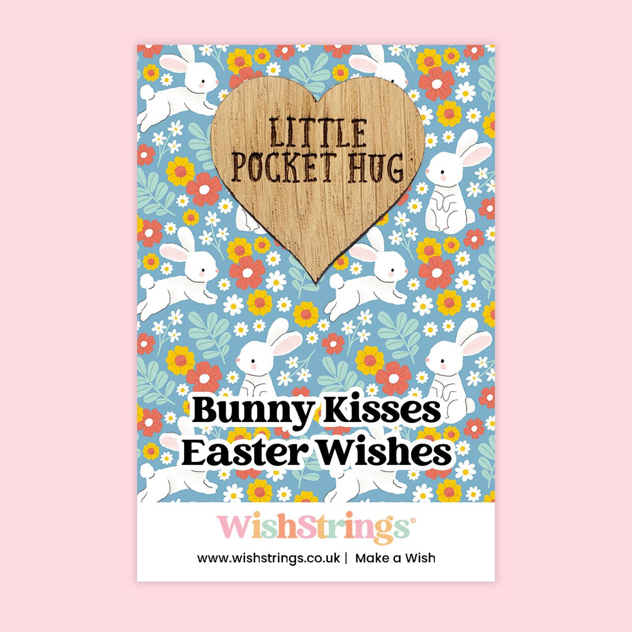 Pocket Hug – Bunny Kisses Easter Wishes | Sweet Easter Token Gift | Spring Keepsake from WishStrings