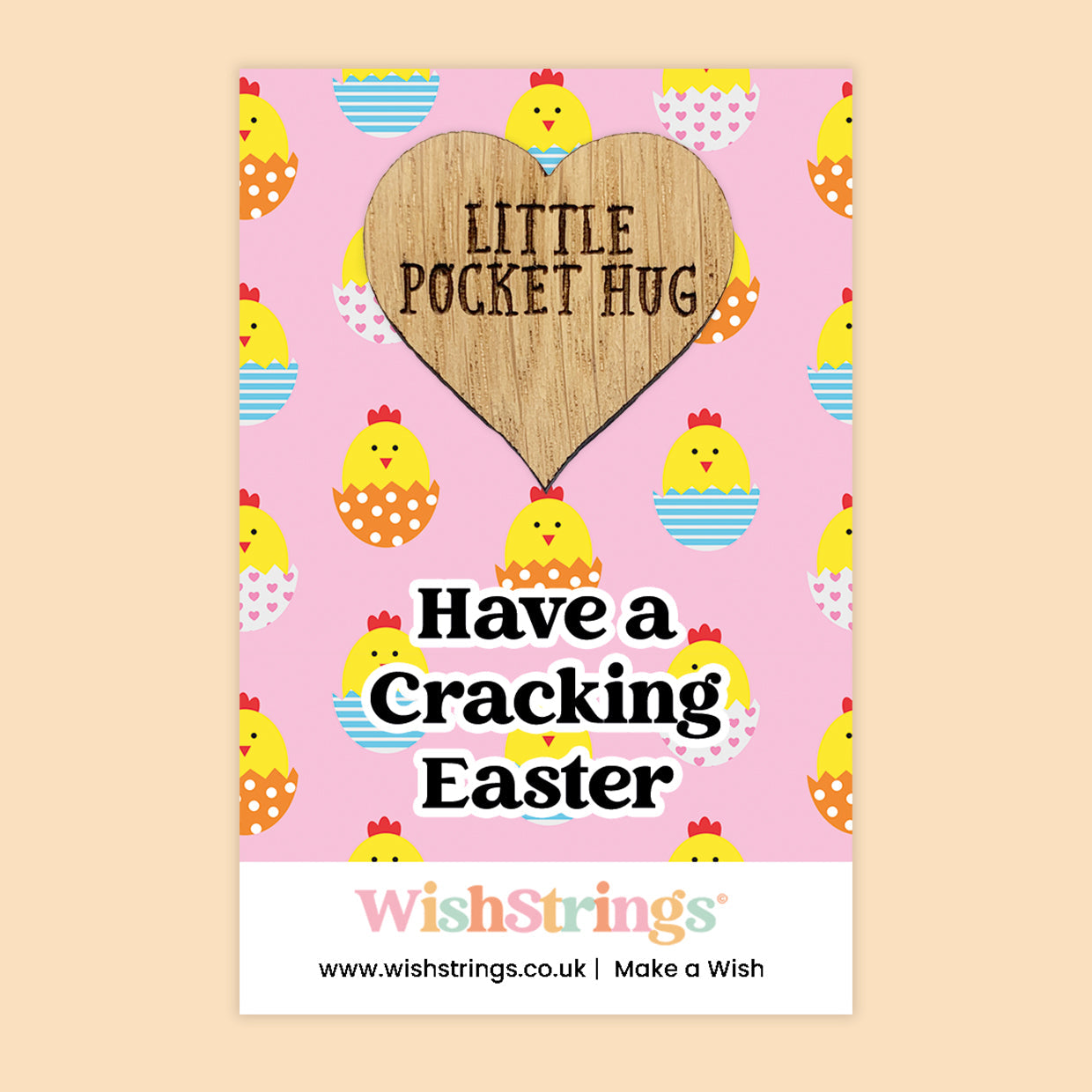 Pocket Hug - Have a Cracking Easter | Fun & Festive Easter Gift | Keepsake Token for Sending Hugs & Easter Cheer