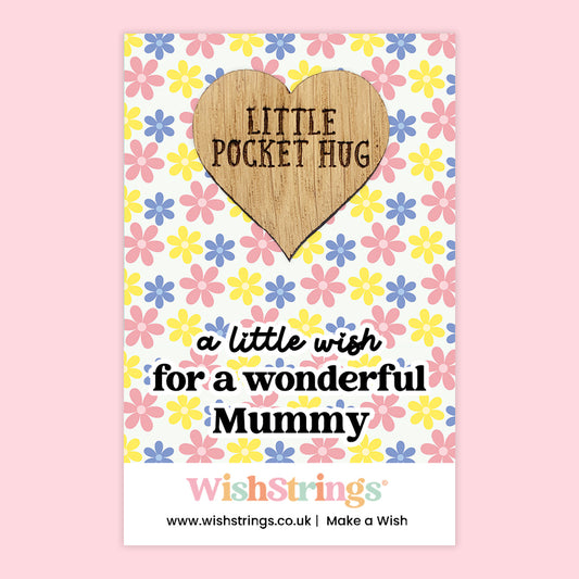 Pocket Hug – A Little Wish for a Wonderful Mummy | Thoughtful Gift for Mum | Mother’s Day Keepsake Token of Love