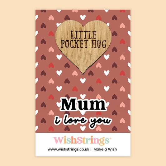 Pocket Hug – Mum, I Love You | Heartfelt Keepsake Gift for Mum | Thoughtful Token of Love and Appreciation
