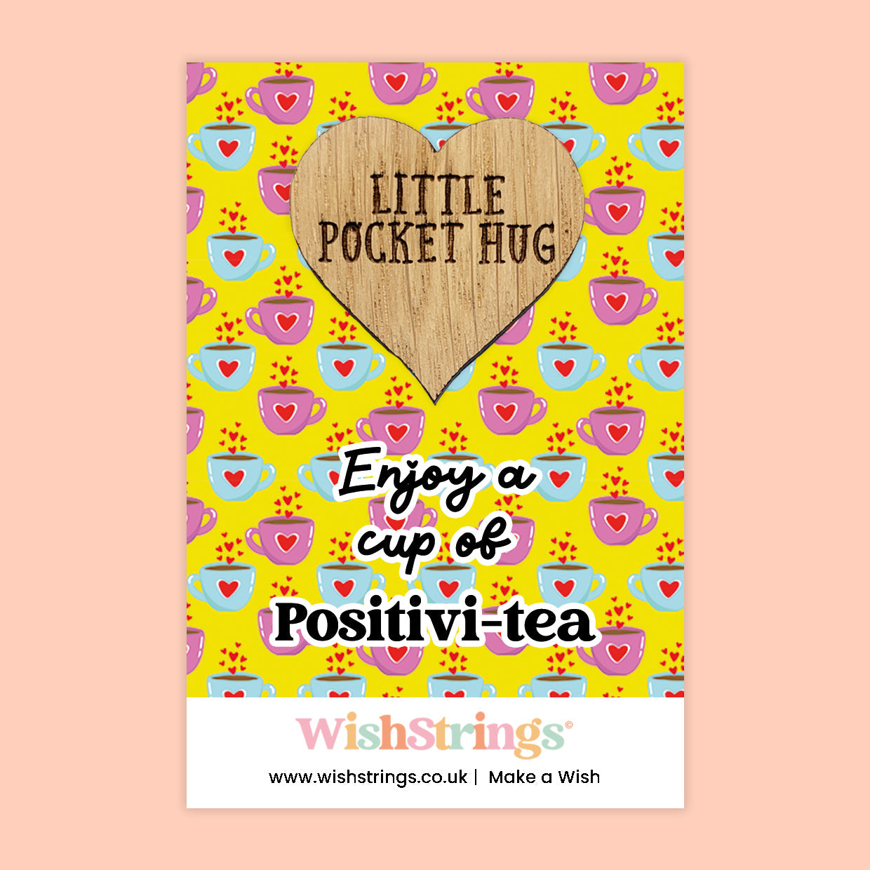 Pocket Hug - You’re Just My Cup of Tea | Friendship Gift | Keepsake Token for Best Friends