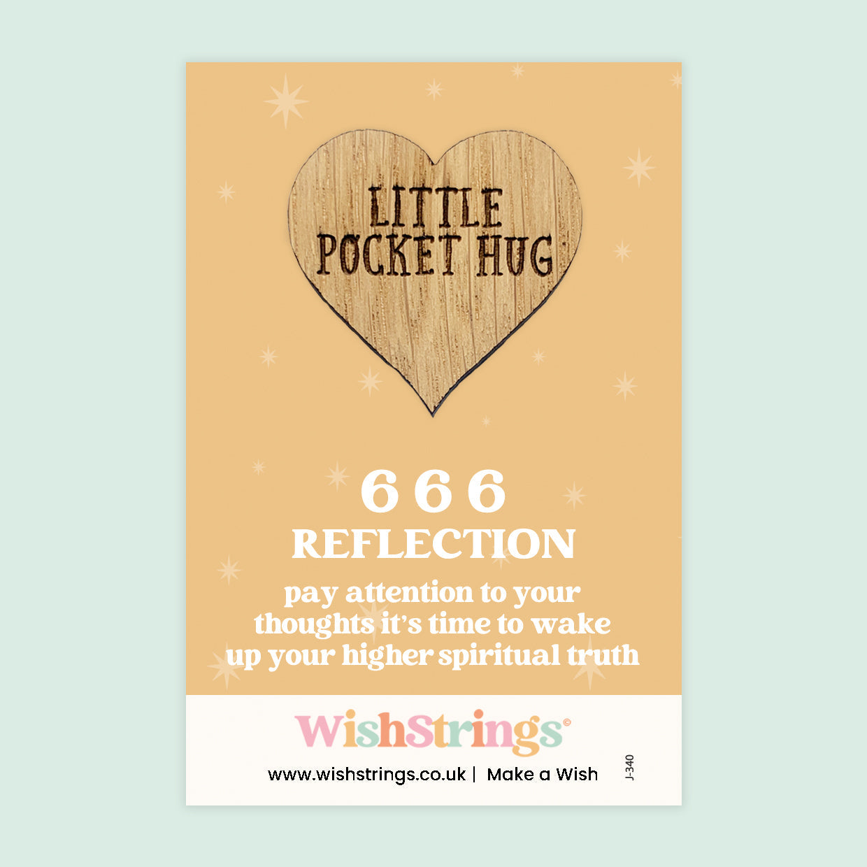 Pocket Hug - Angel Numbers 666 | Keepsake Token for Reflection & Awakening Your Higher Spiritual Truth
