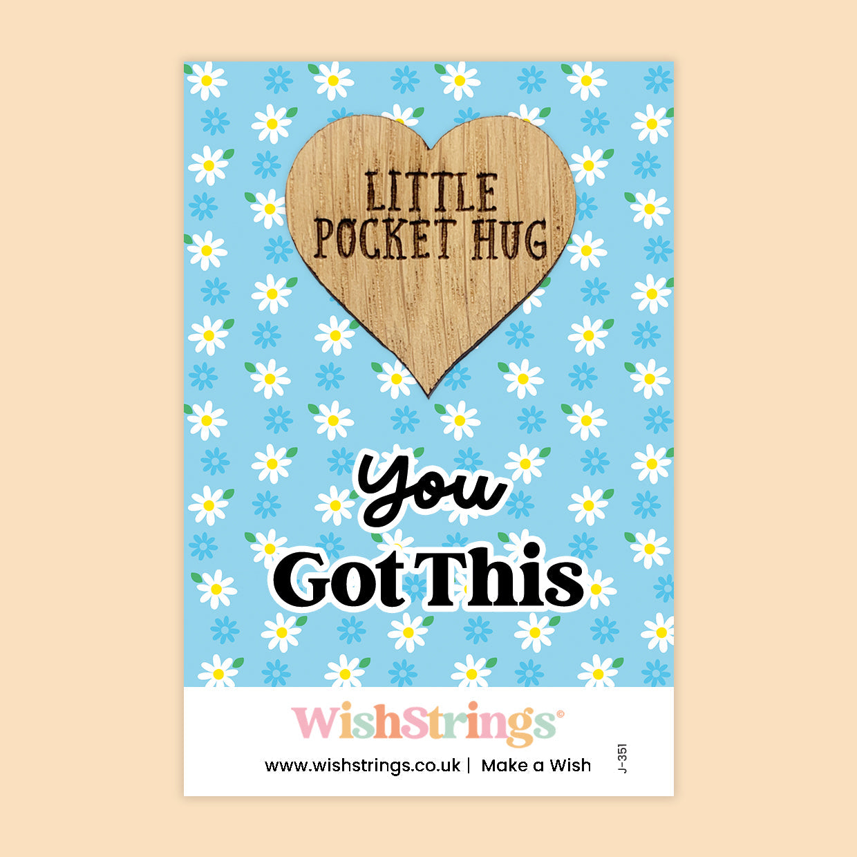Pocket Hug - You Got This | Encouragement & Positivity Gift | Keepsake Token for Sending Hugs, Thinking of You & a Thoughtful Pick-Me-Up
