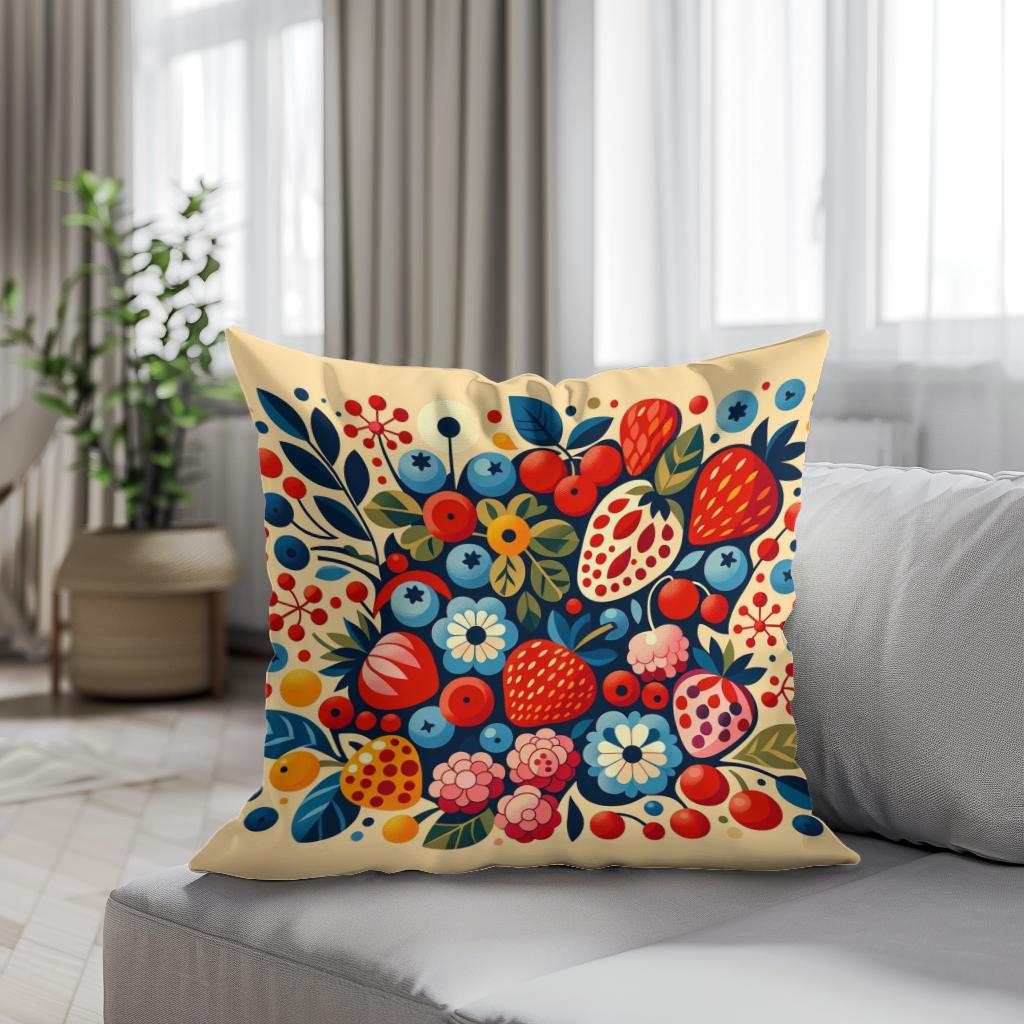 Berry Medley Cotton Cushion