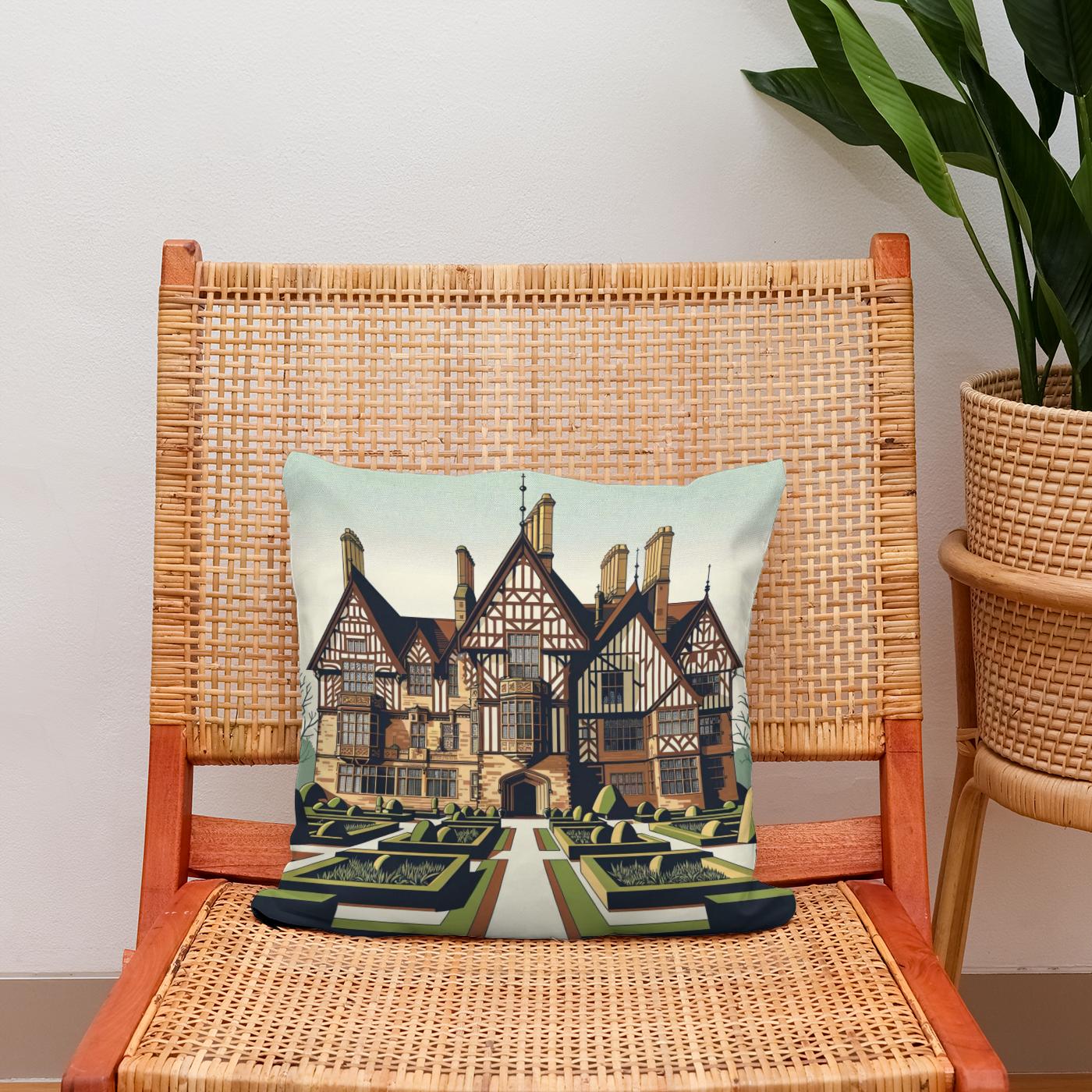 Liverpool Speke Hall Minimalist Vision Cotton Cushion