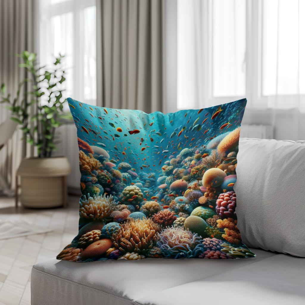 Reef Splendour Cotton Cushion