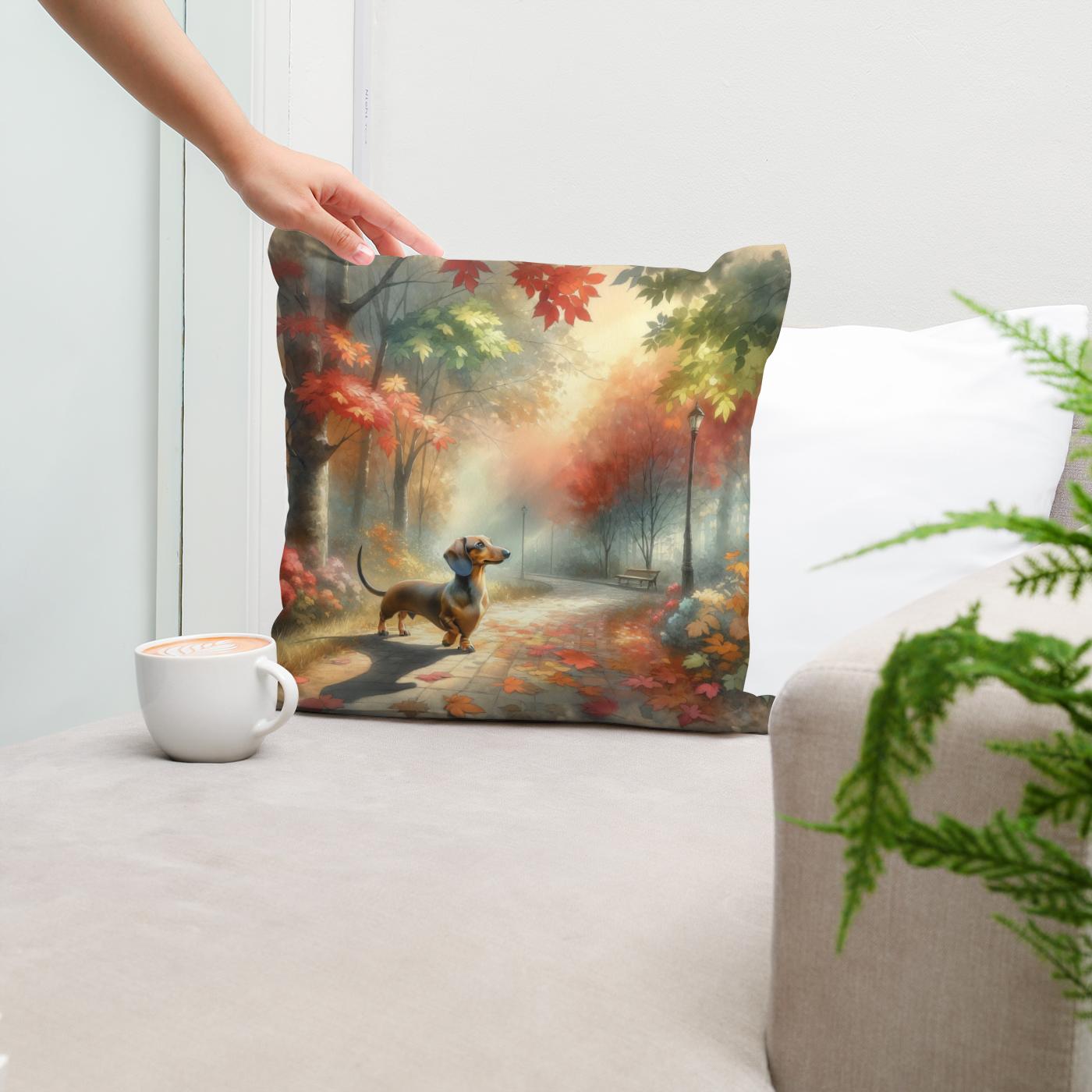 Autumn Stroll Cotton Cushion