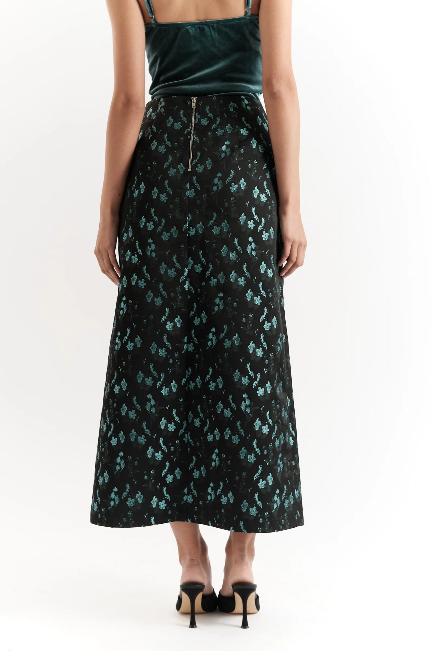 Jie Shanghai Brocade Maxi Skirt