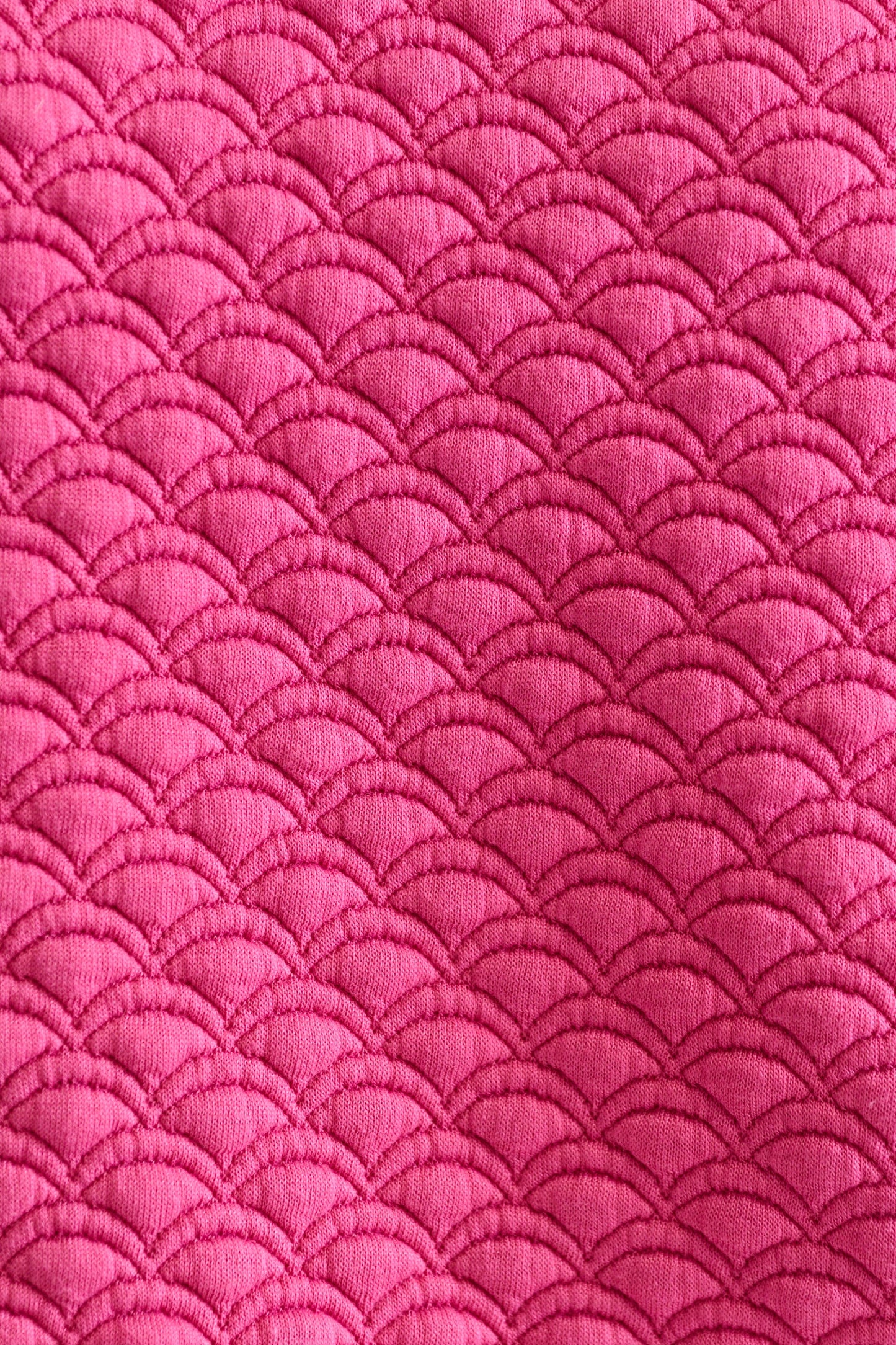 Jan Scallop Quilt Sweatshirt - Pink