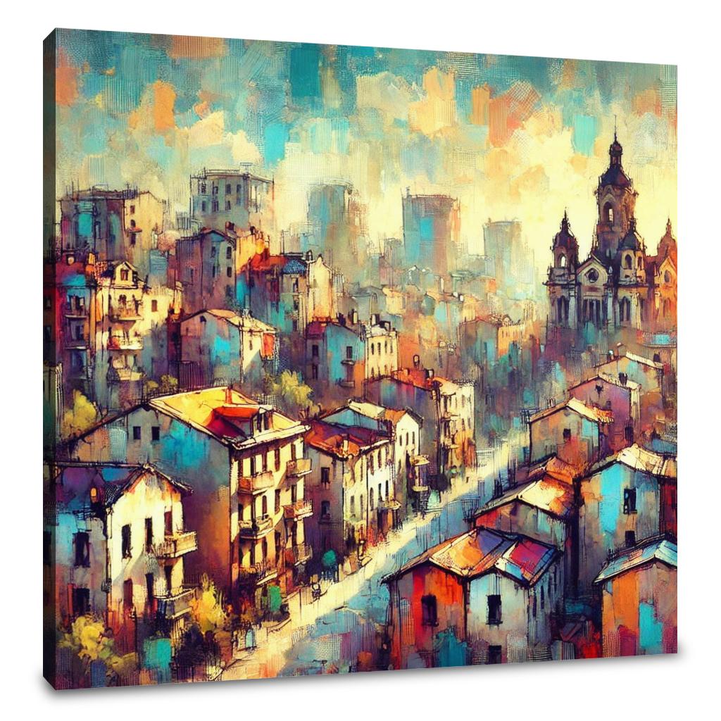 Sunrise Cityscape Canvas