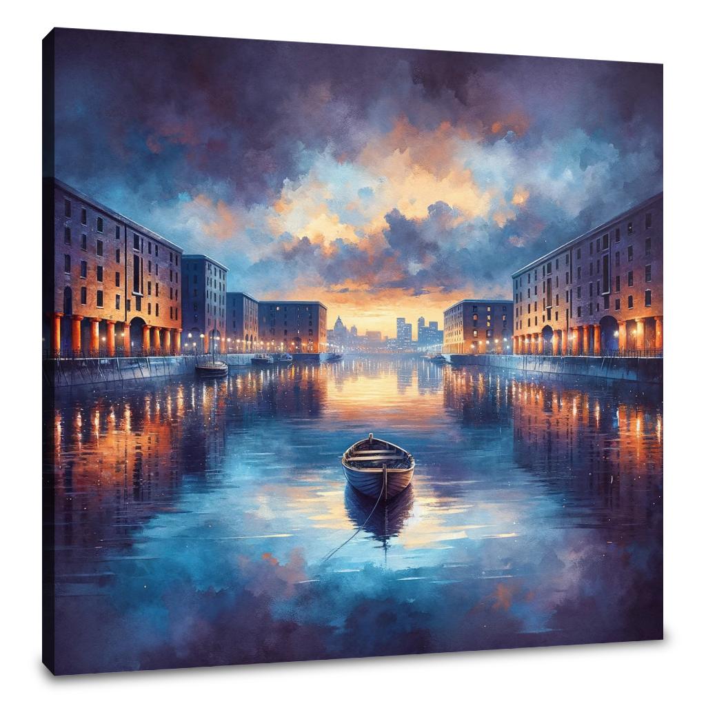 Liverpool's Albert Dock Reverie Canvas