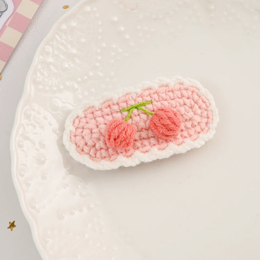Pink Cherry Hair Clip