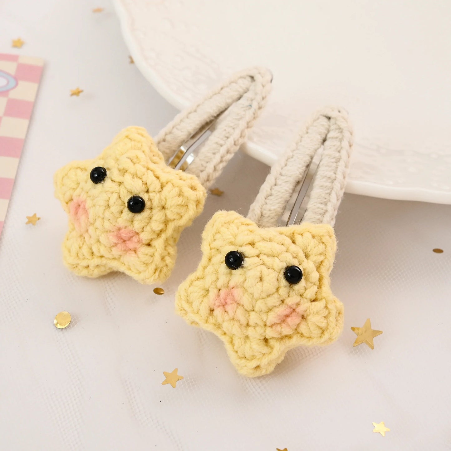 Hair Clip Bow and Star