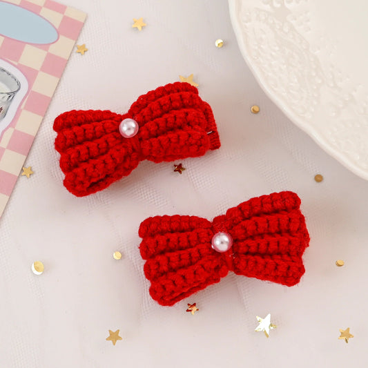 Red Bowtie Hair Clip