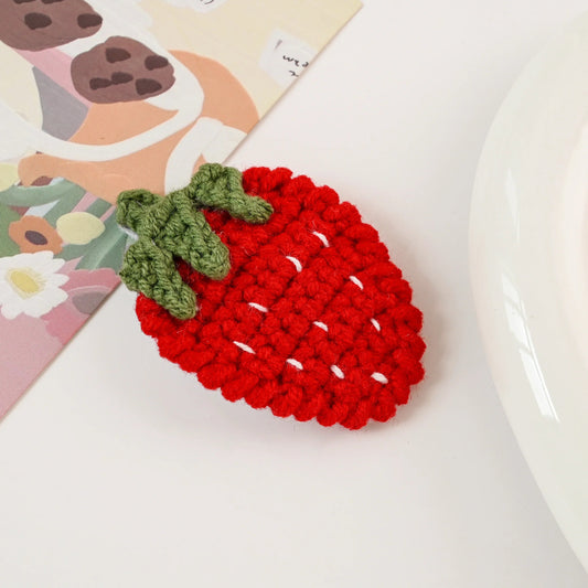Hair Clip Strawberry and Avocado