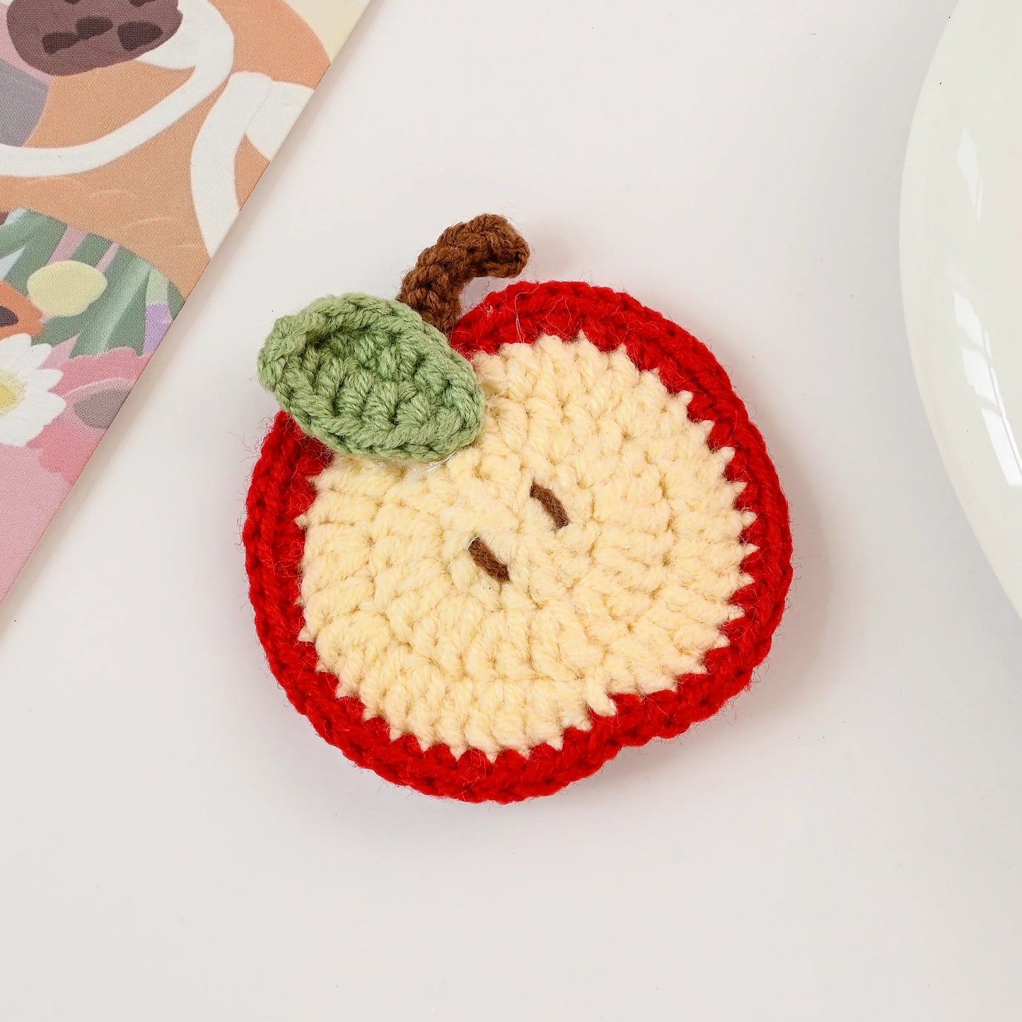 Hair Clip Apple and Carrot